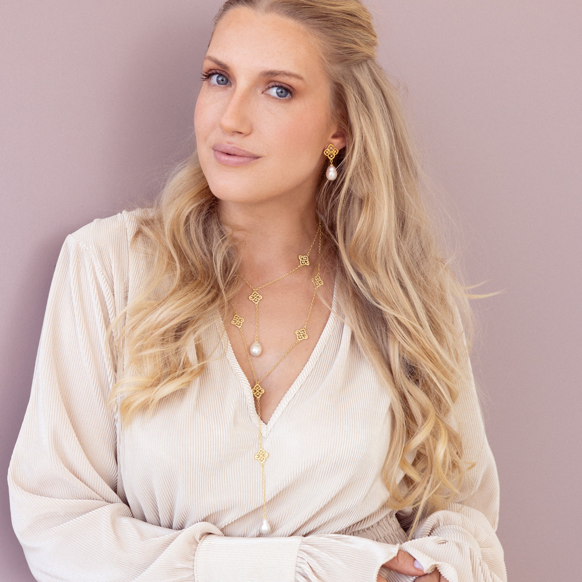 long Y-chain “Chiara Pearl”