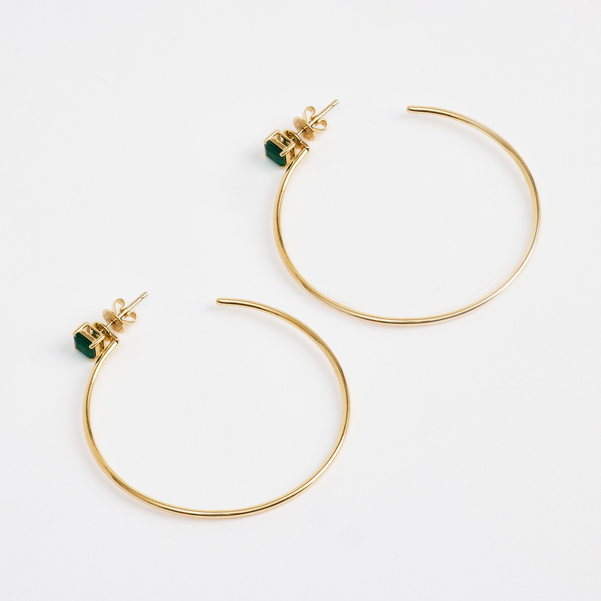 Emerald Breeze Hoops