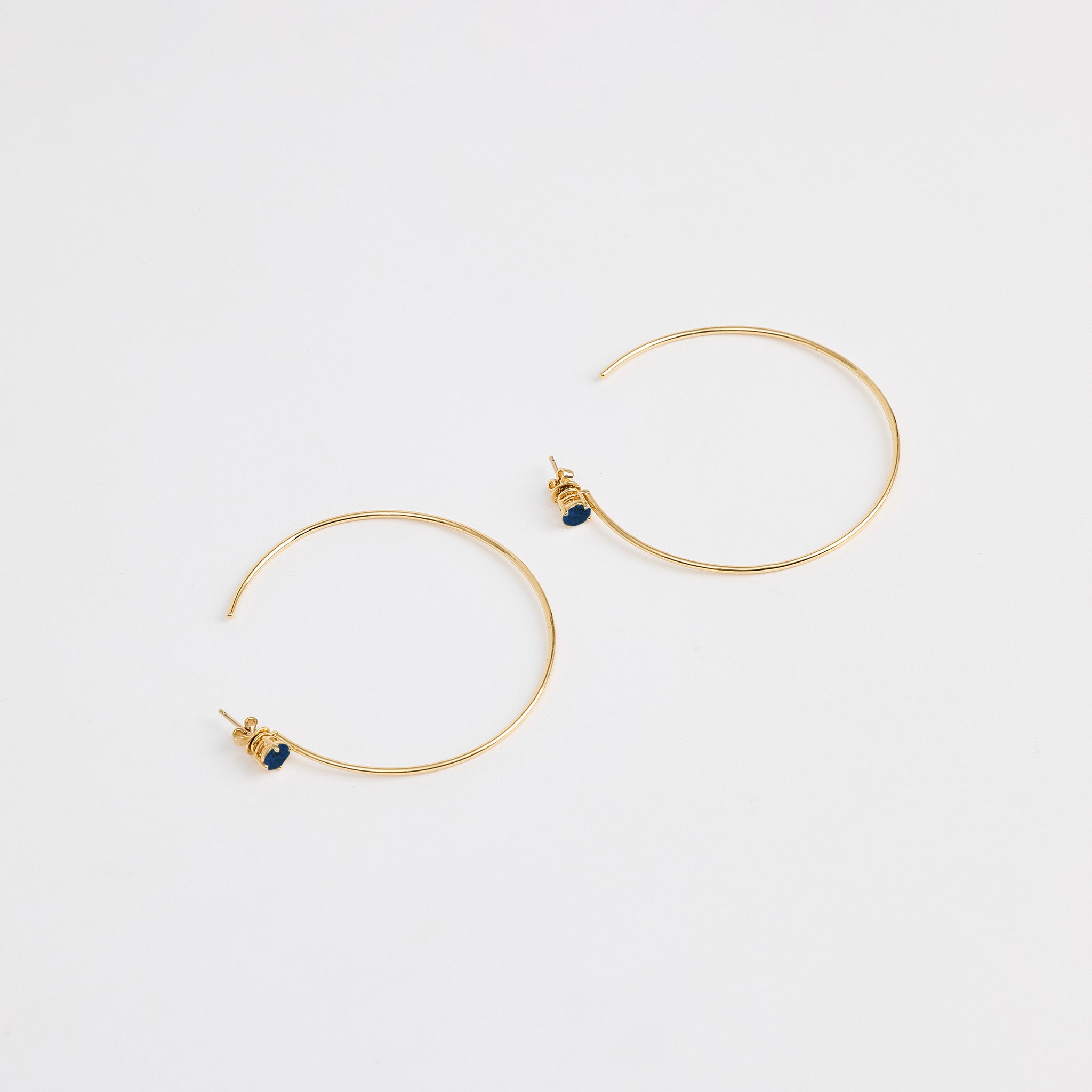 Azure Petite Hoops