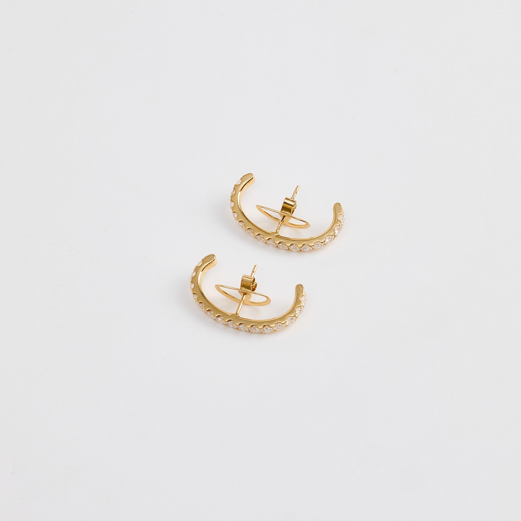 Diamond Hoop Earrings