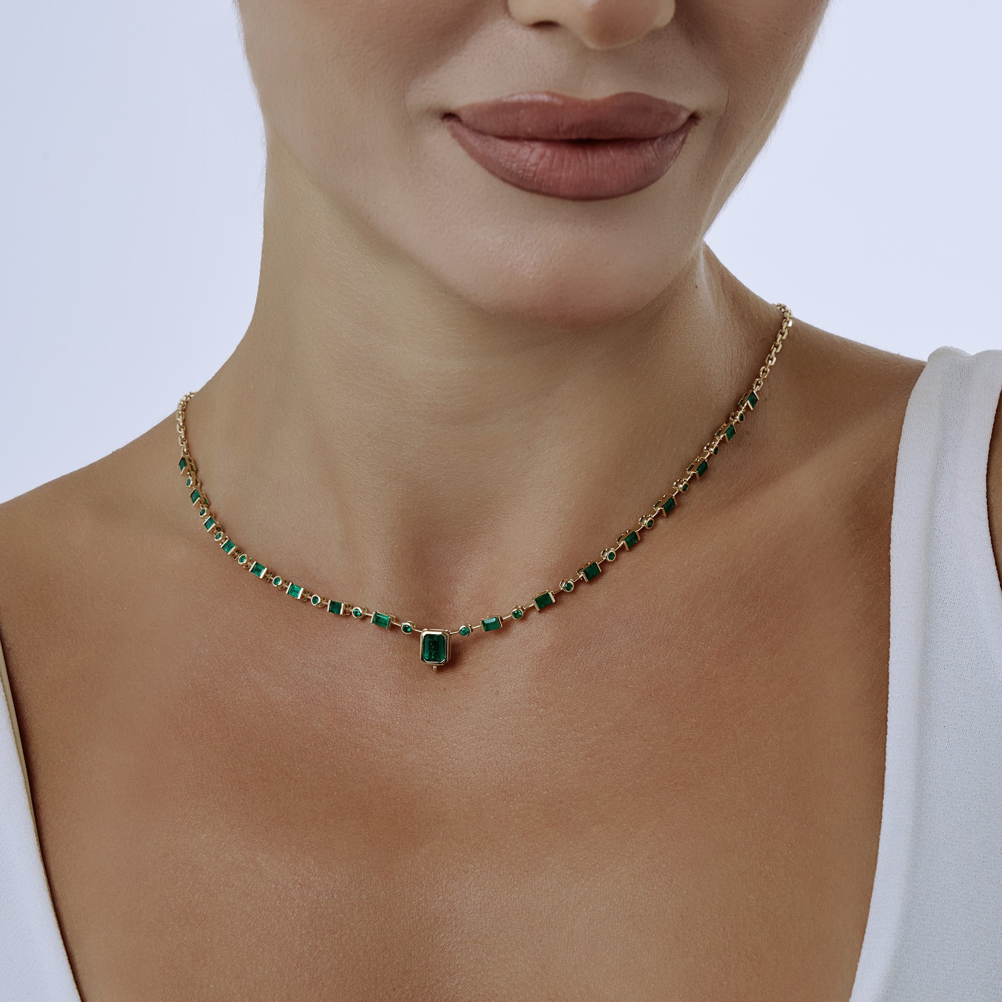 Emerald Drop Necklace