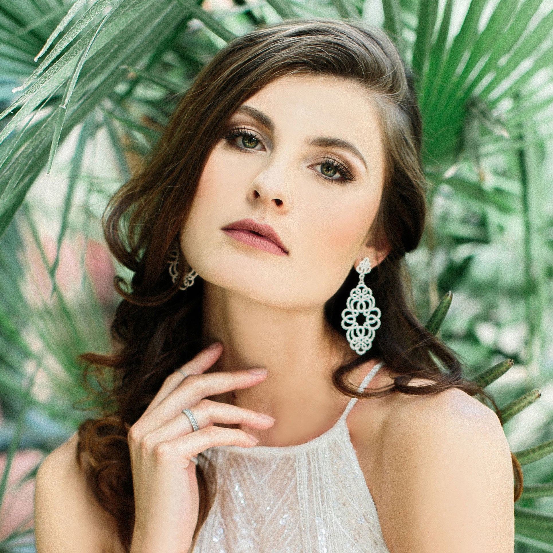 Pendant earrings “Medea”