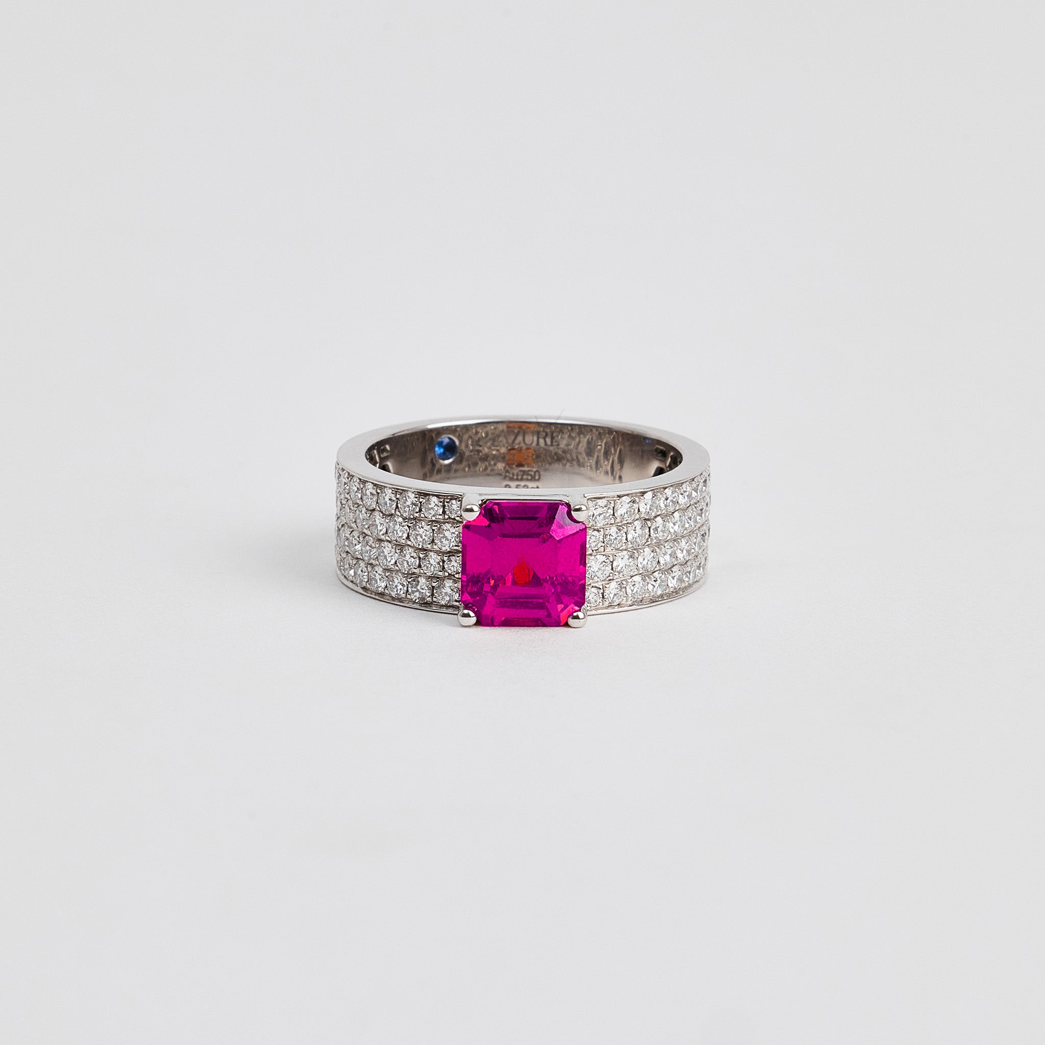Fanta Stone & Diamond Ring