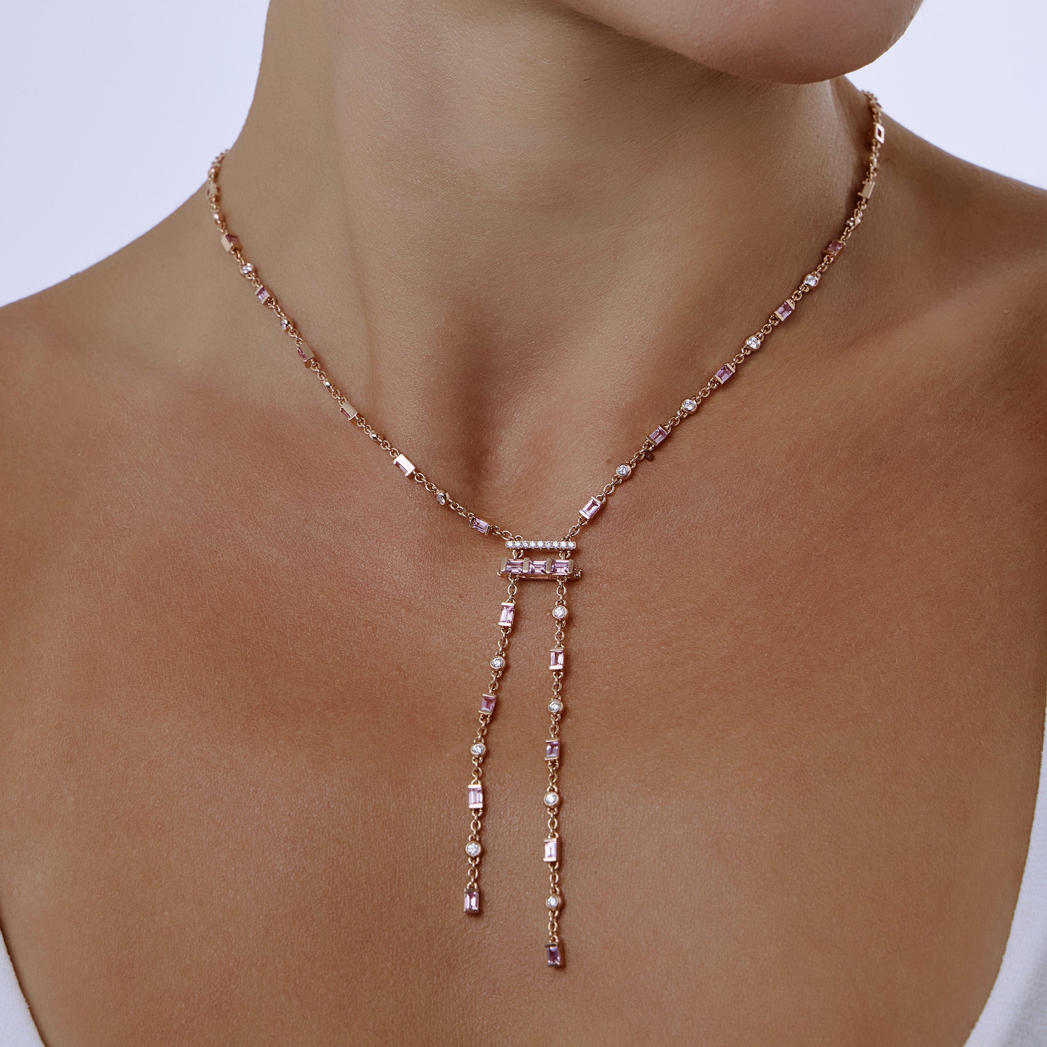 Azure Sapphire Convertible Necklace