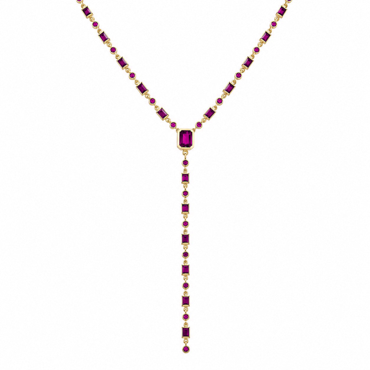 emerald modular necklace