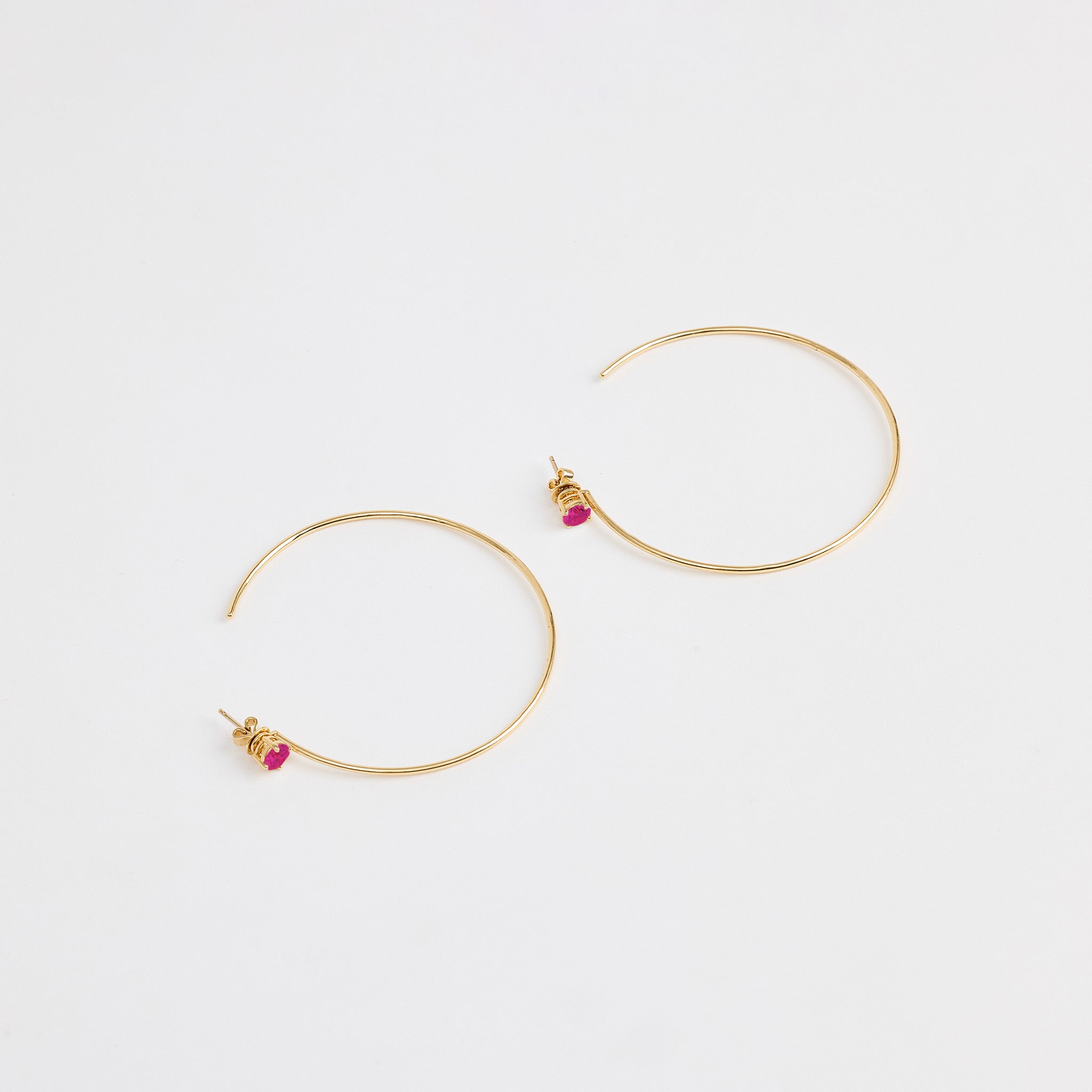 Azure Petite Hoops