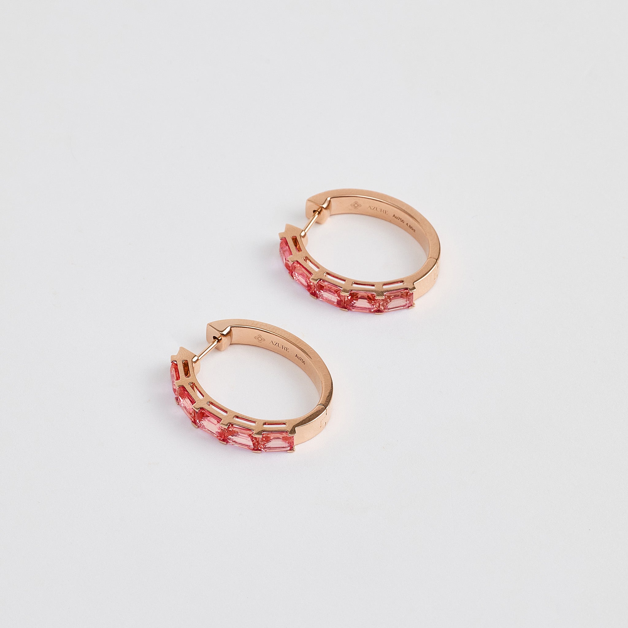 Pink Sapphire Earrings