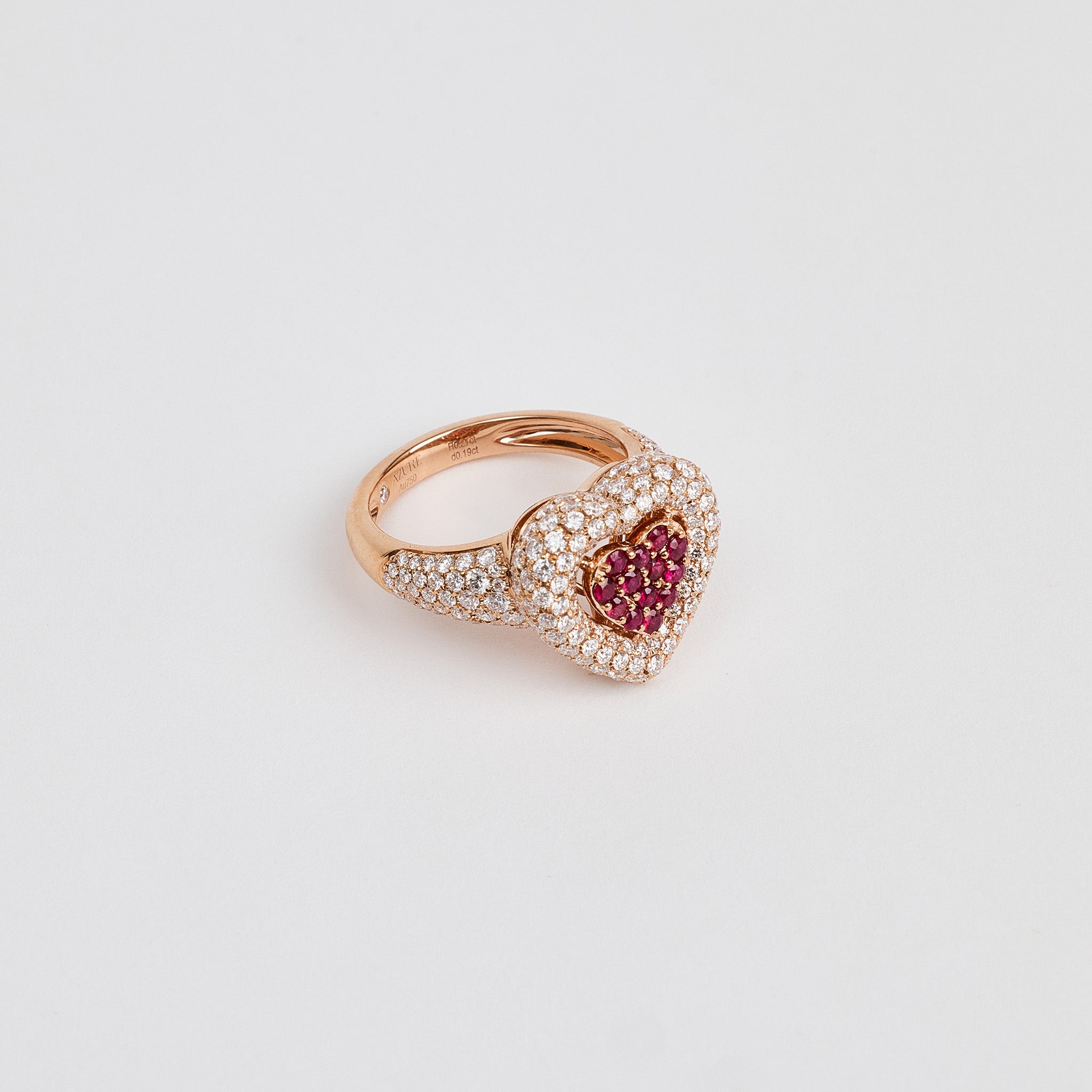 Heart Ruby Statement Ring