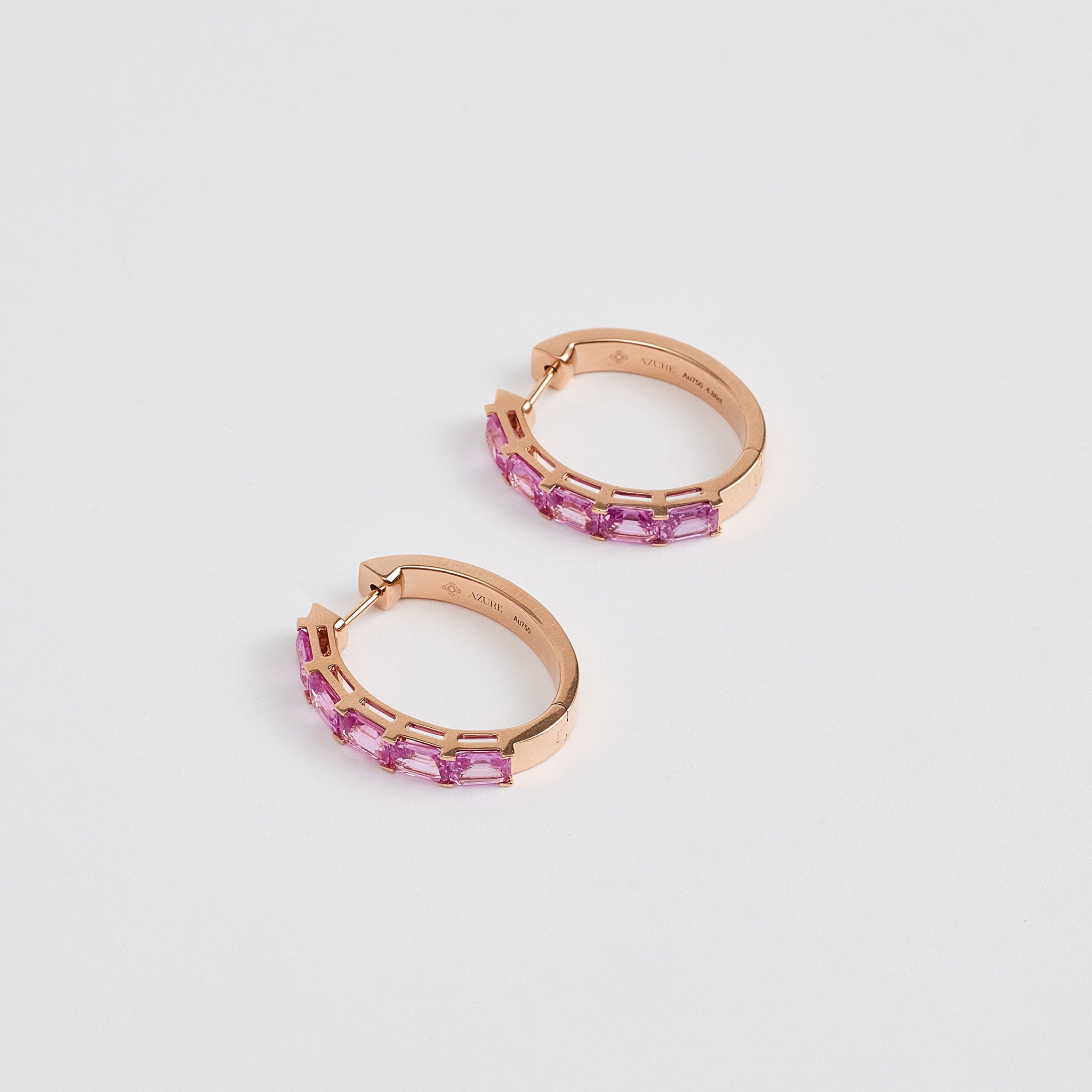 Pink Sapphire Earrings