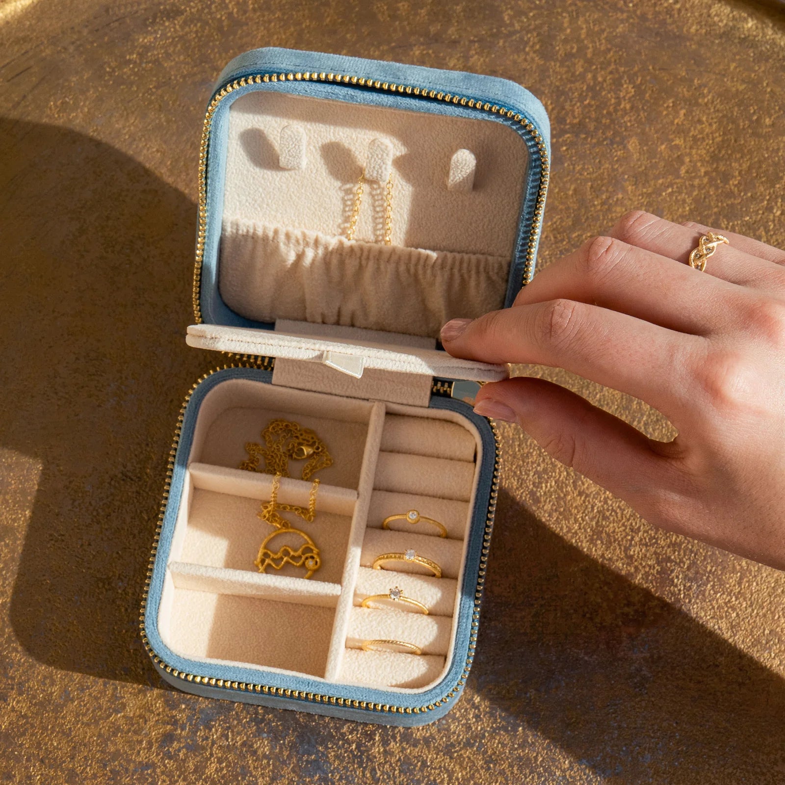 Velvet travel case