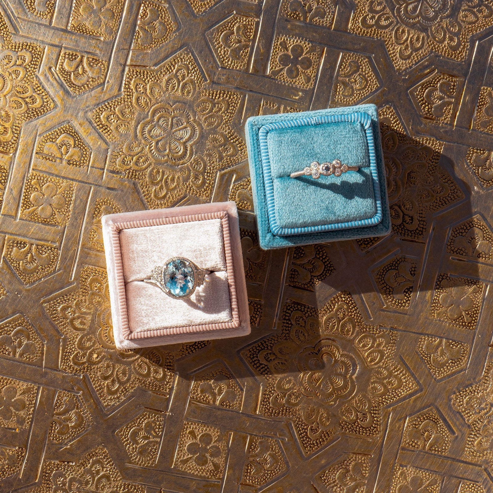 Velvet ring box