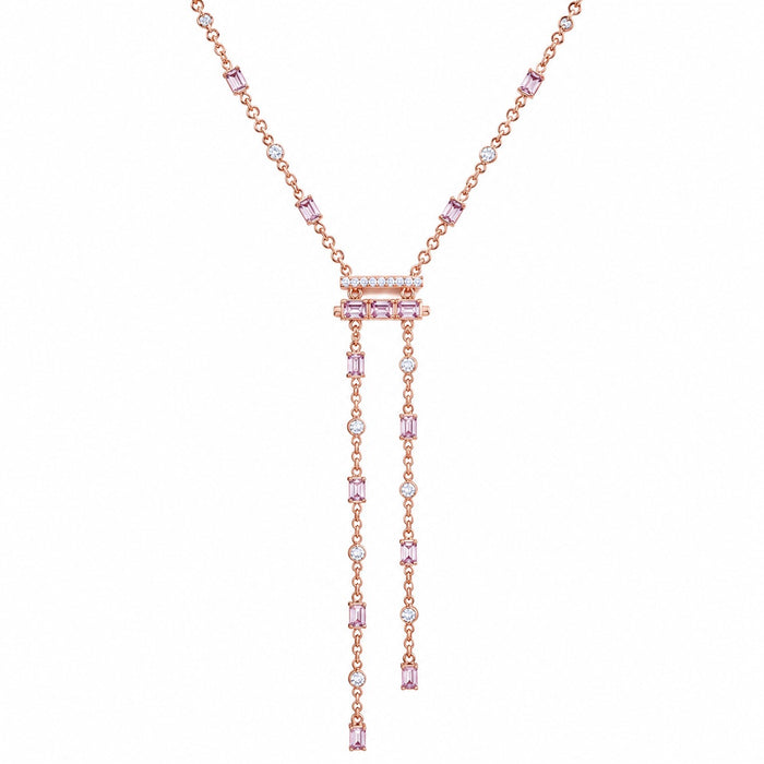 pink sapphire modular necklace