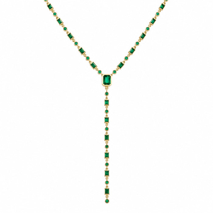 emerald modular necklace