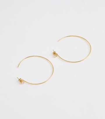 Azure Petite Hoops 1