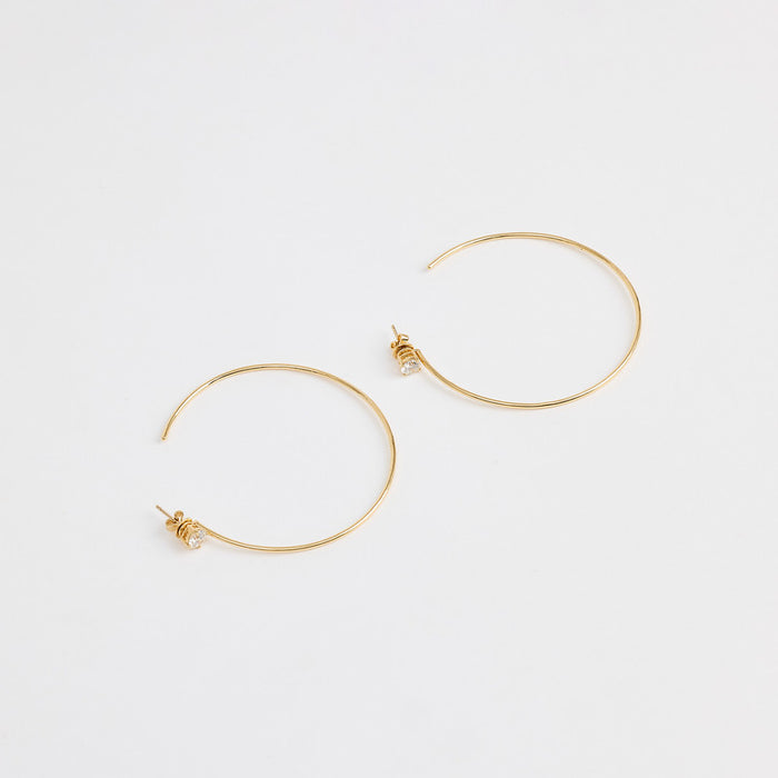 Azure Petite Hoops