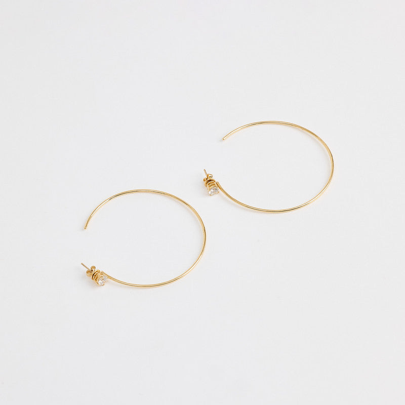 Azure Petite Hoops