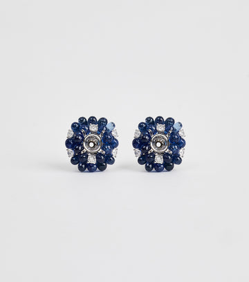 Sapphire Blossom Studs 3