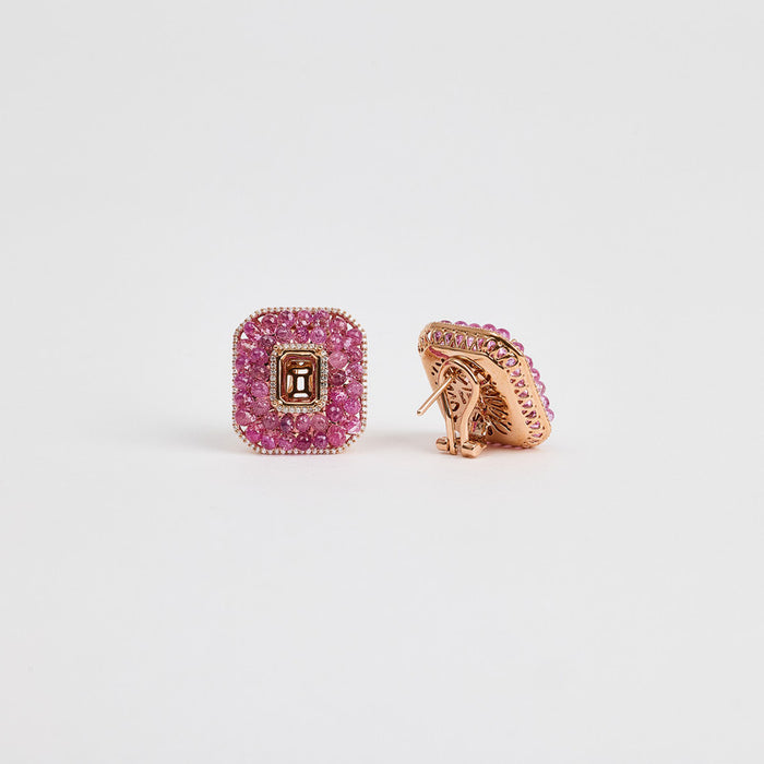 Azure Rosé Studs
