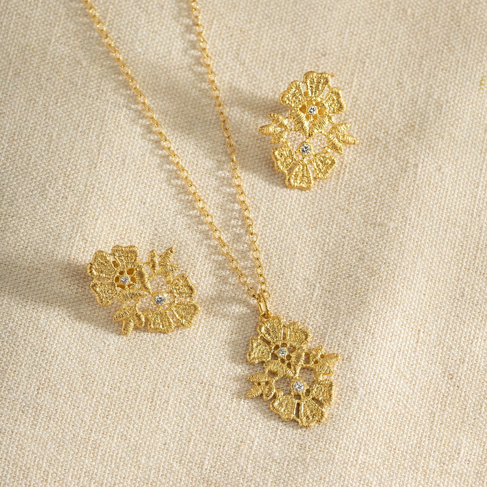 Earrings Flower Garden