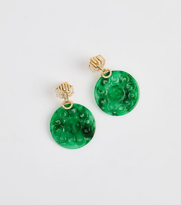 Emerald Soleil Earrings 1