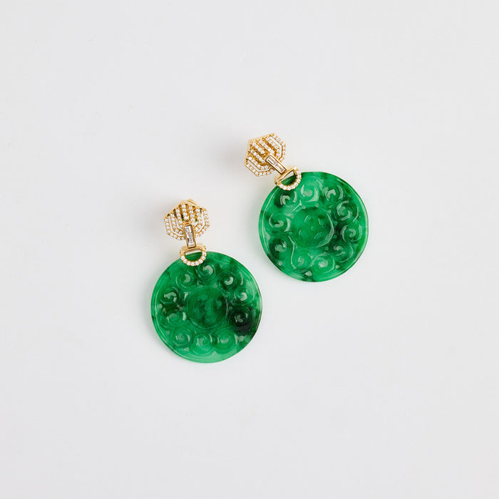 Emerald Soleil Earrings