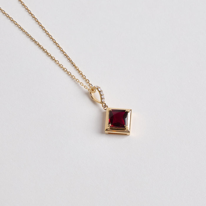 Azure Initial Necklace