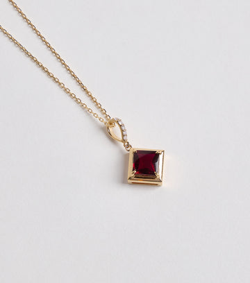 Azure Initial Necklace 2