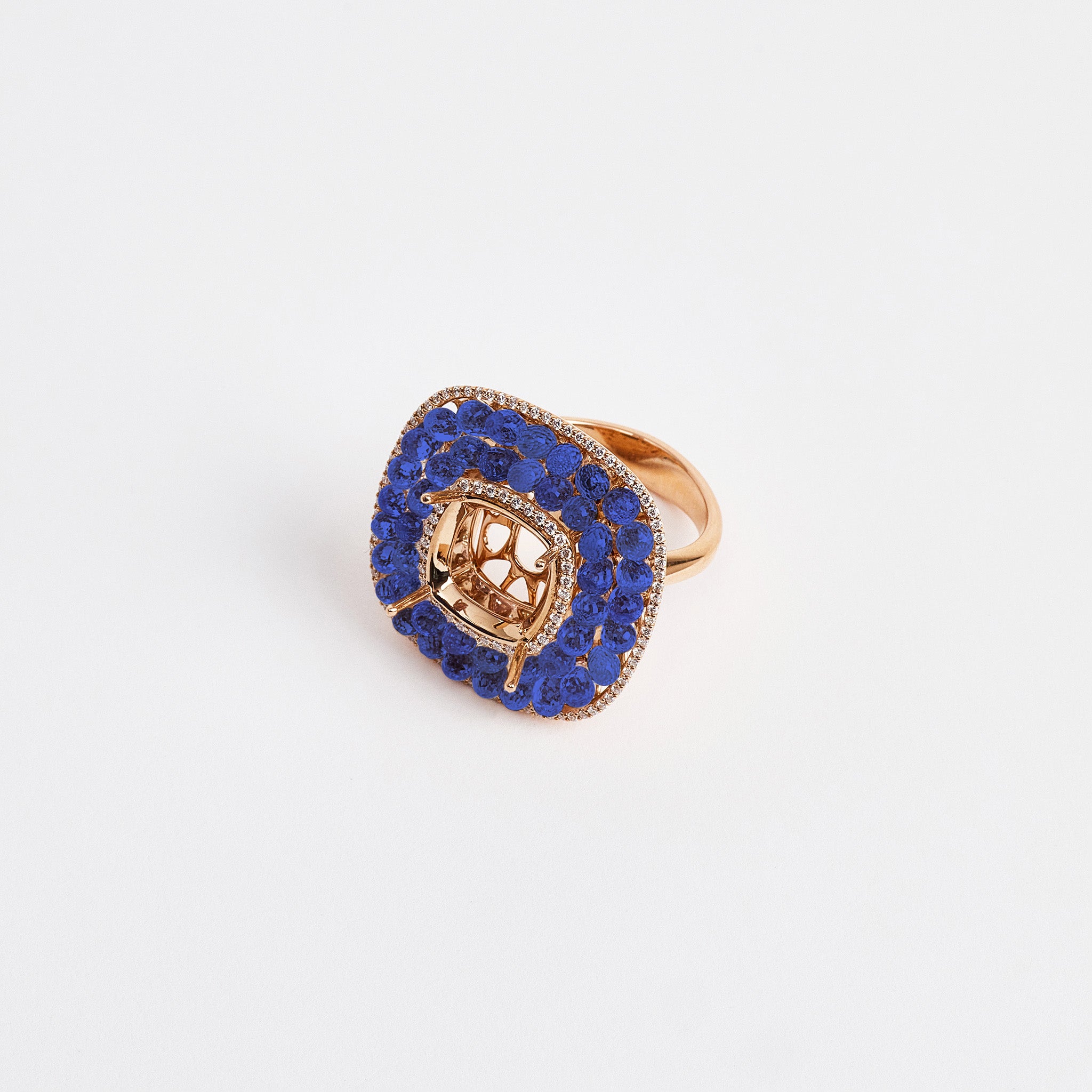 Azure Crown Ring