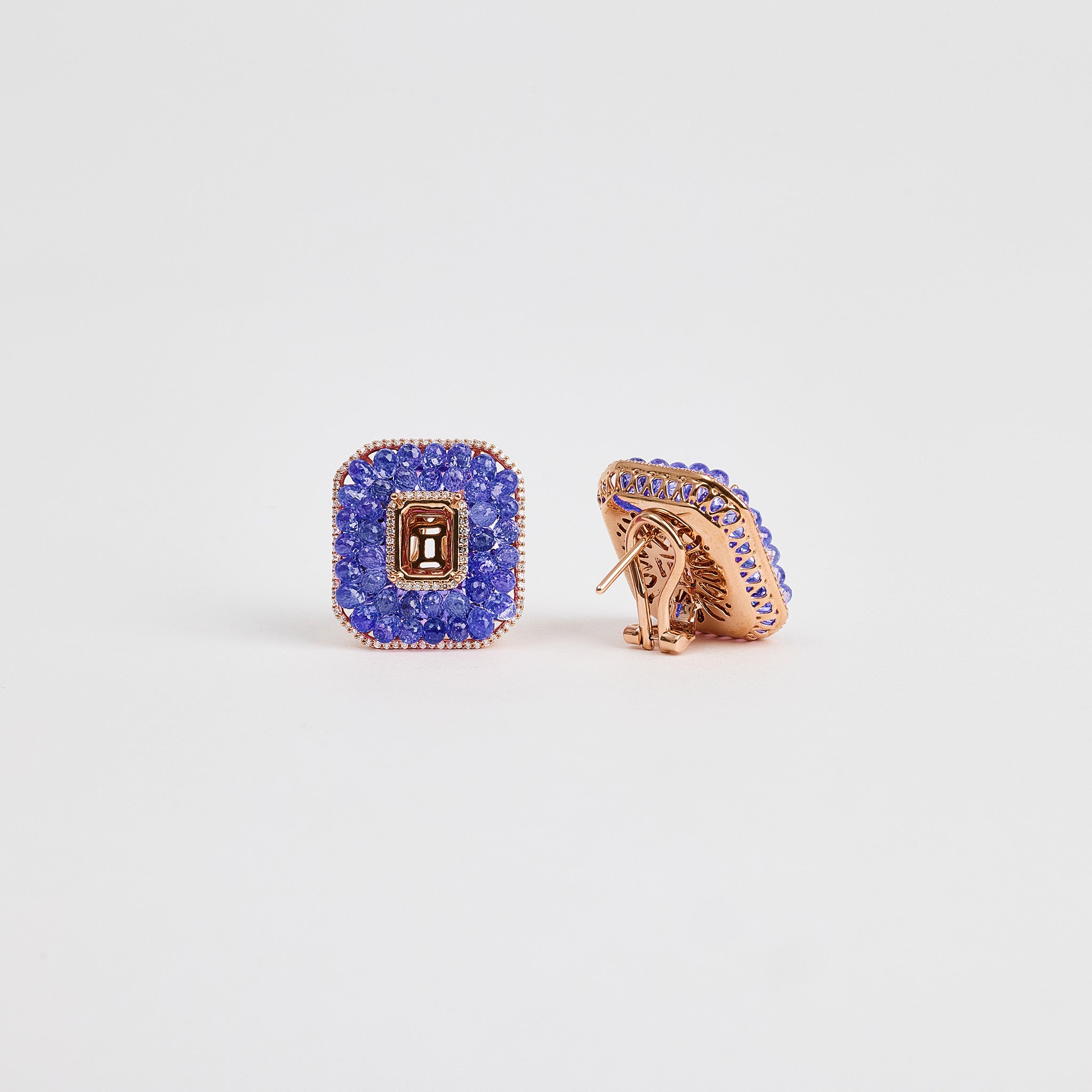 Azure Rosé Studs