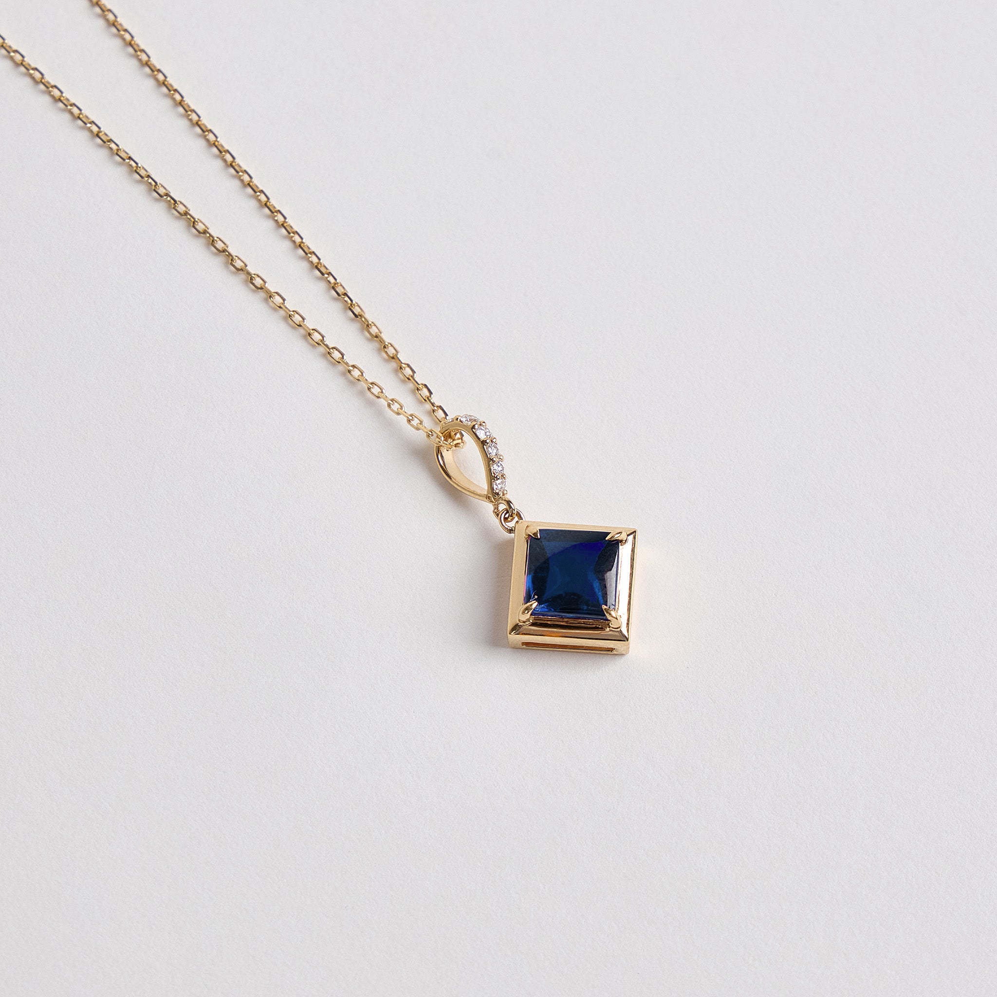 Azure Initial Necklace