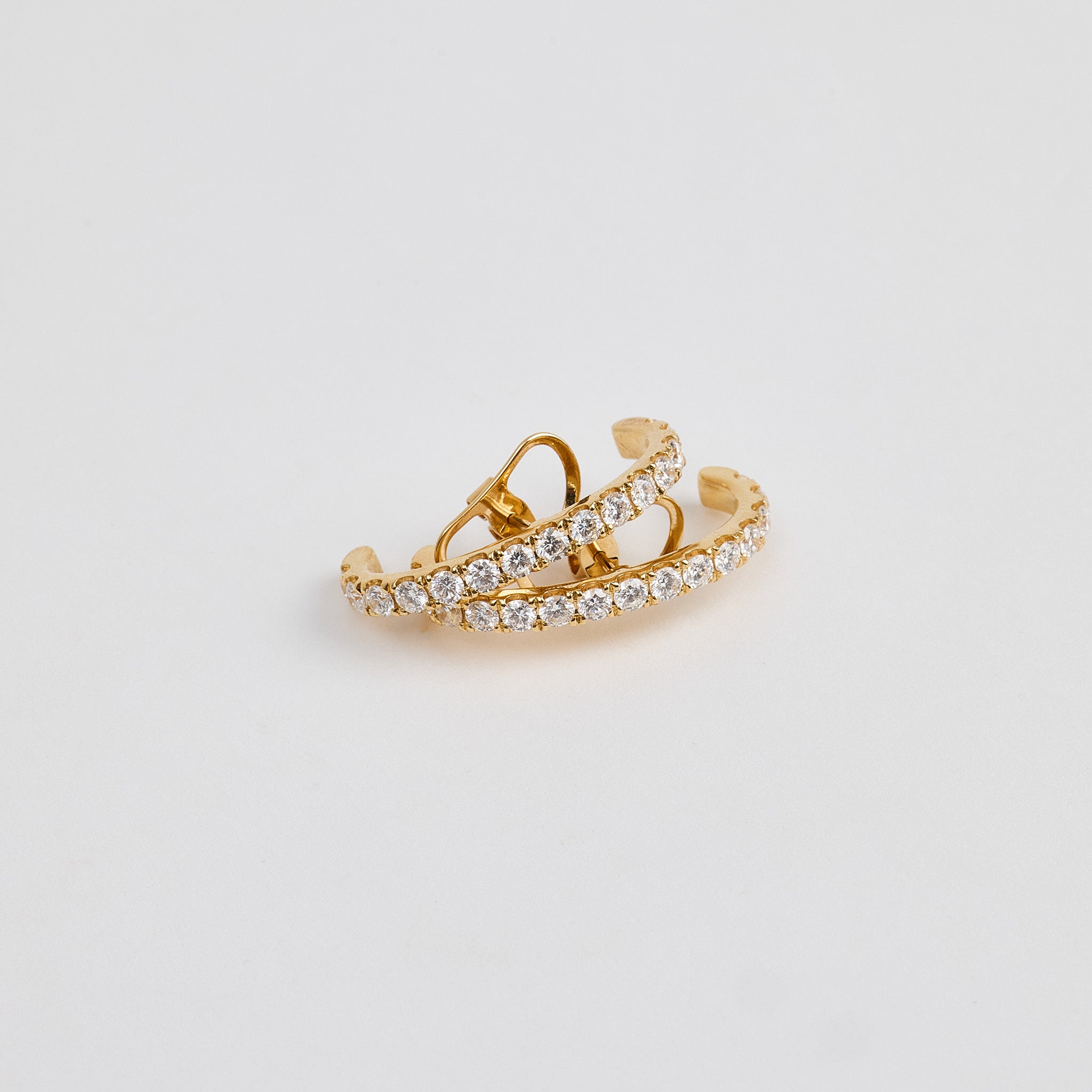 Diamond Hoop Earrings