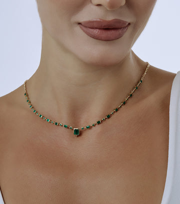 Emerald Drop Necklace 3