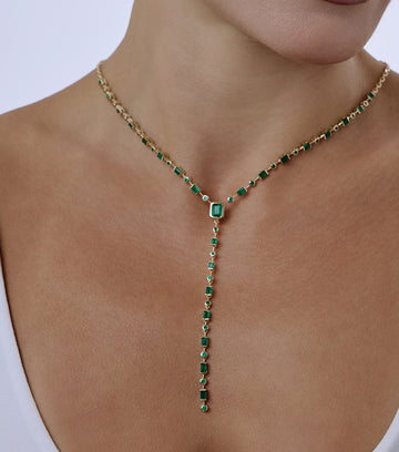 Emerald Drop Necklace 1
