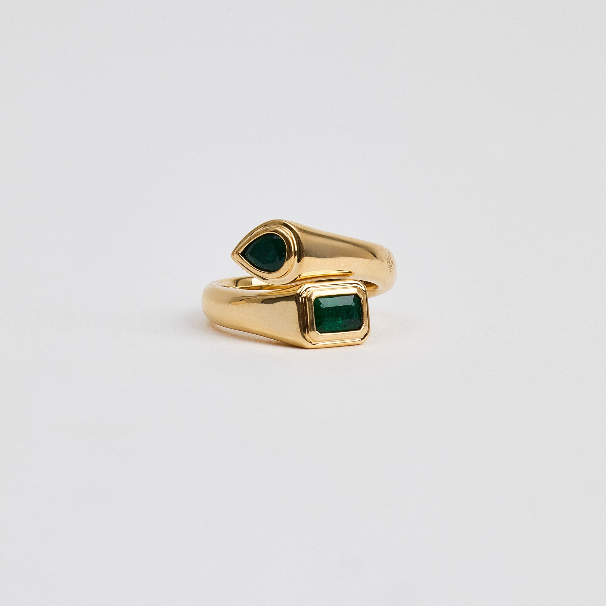 Emerald Duo Ring