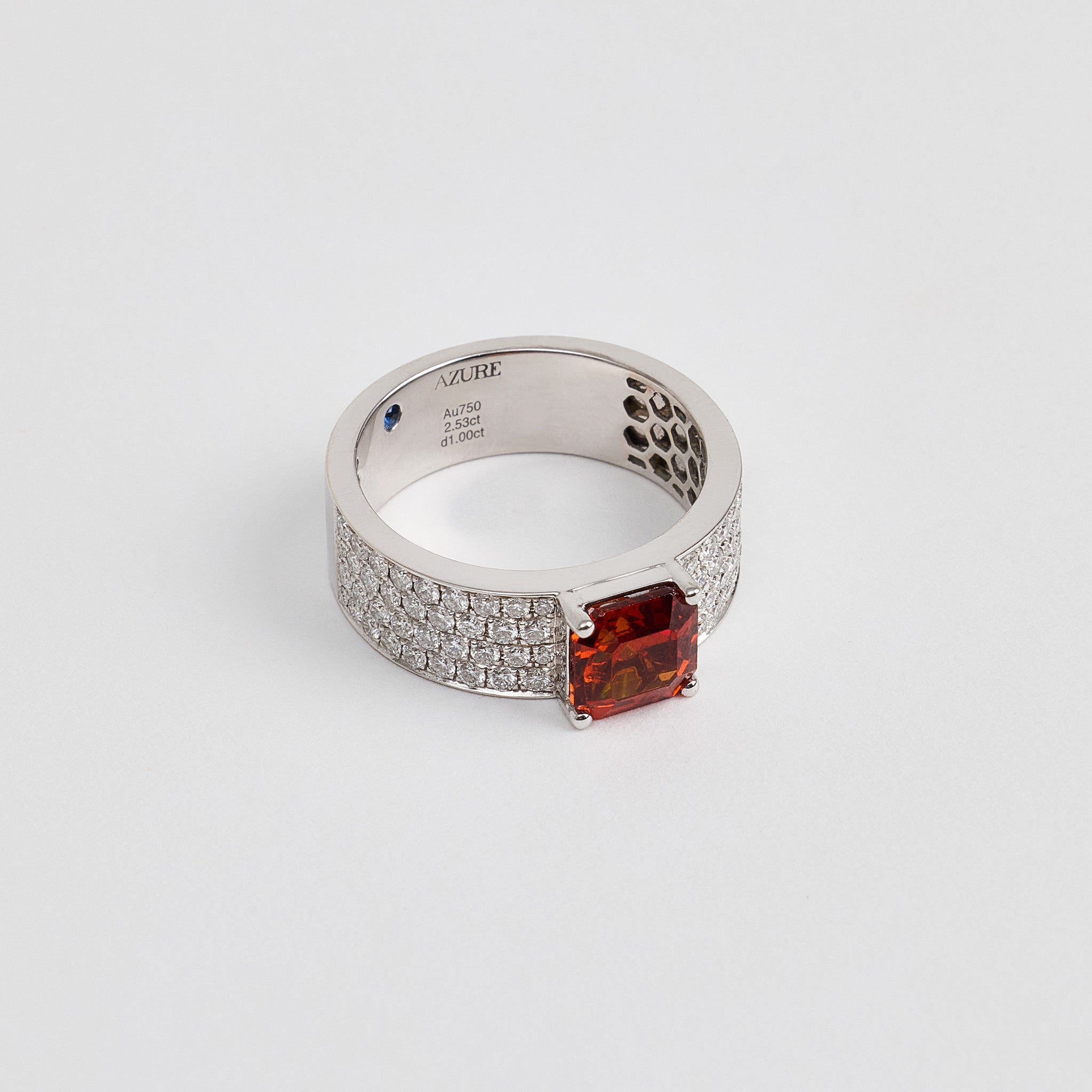 Fanta Stone & Diamond Ring