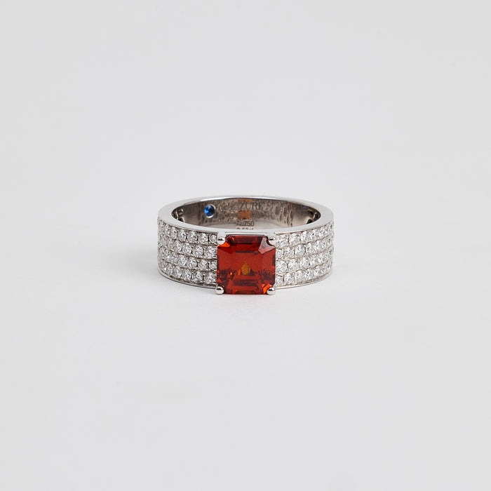 Fanta Stone & Diamond Ring