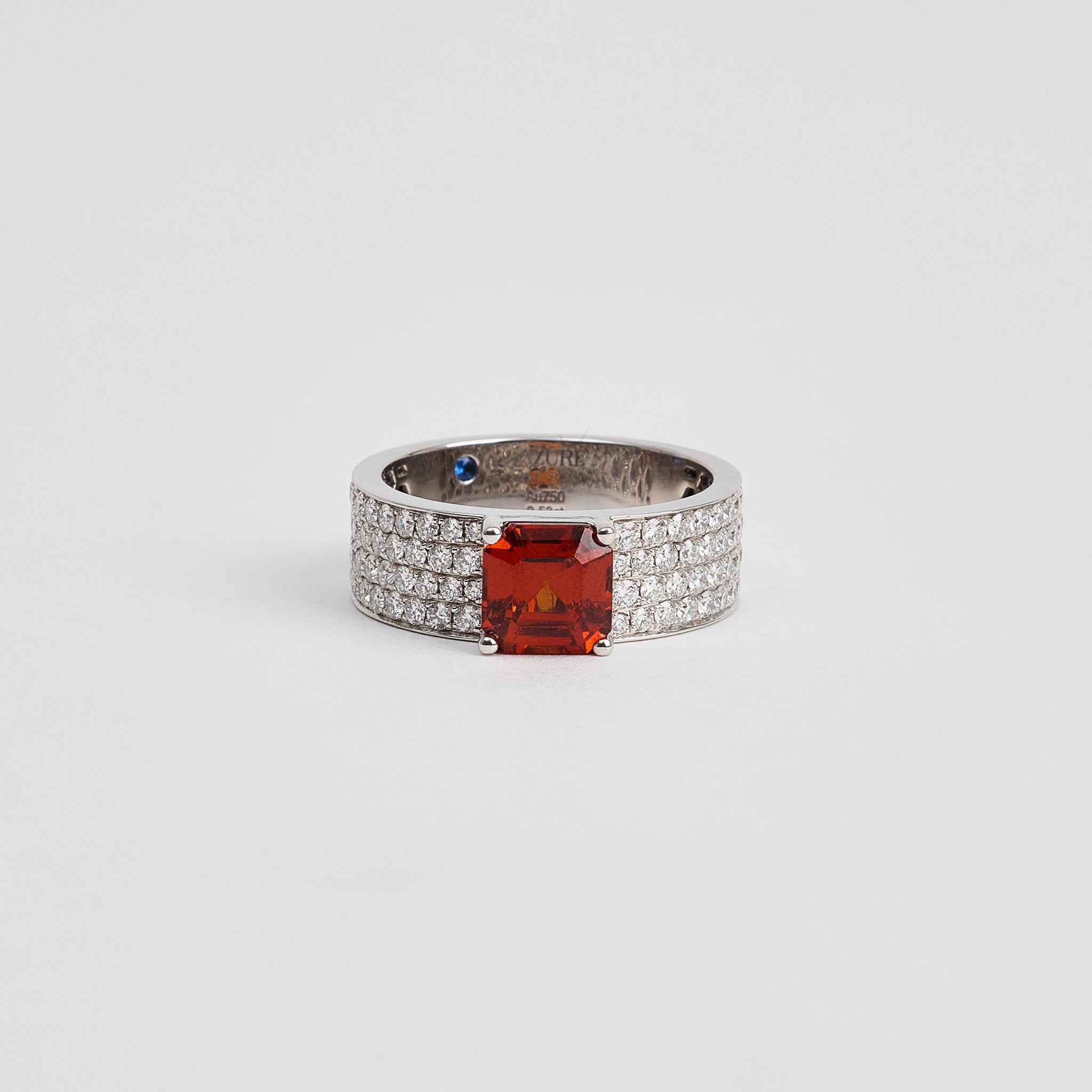 Fanta Stone & Diamond Ring