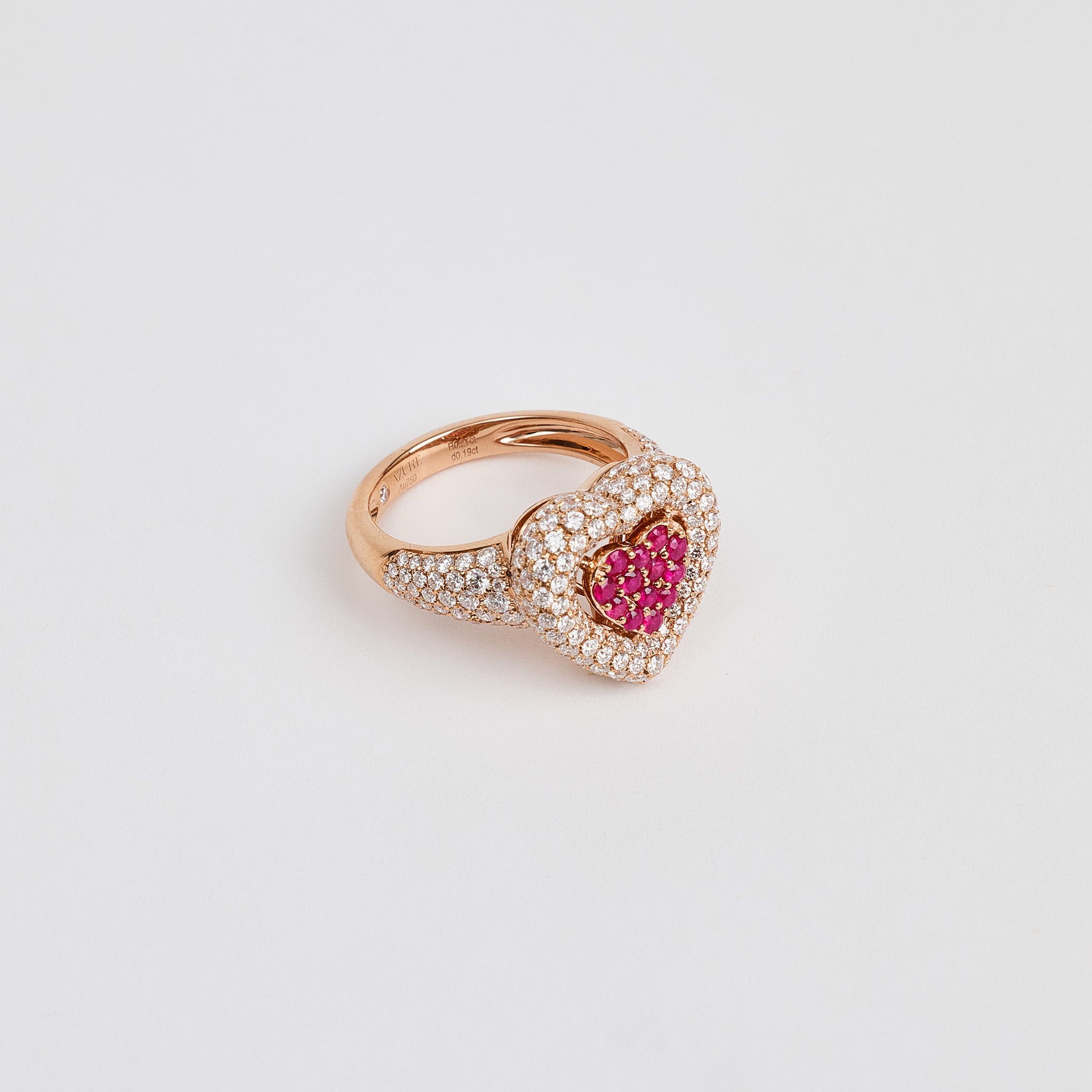 Heart Ruby Statement Ring