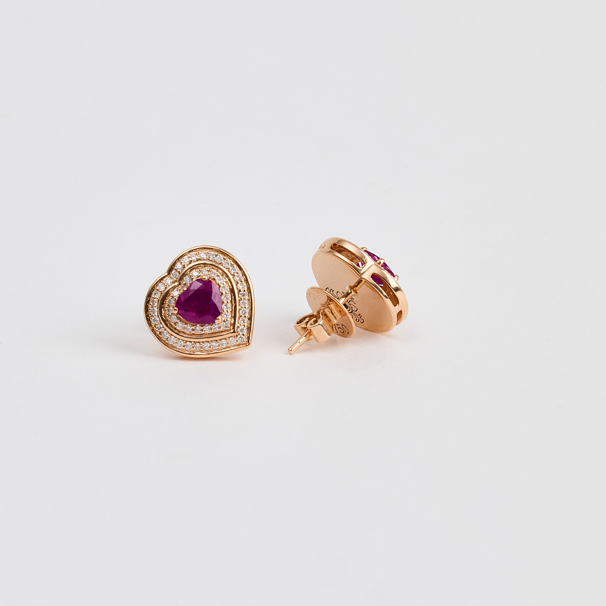 Ruby Petal Studs