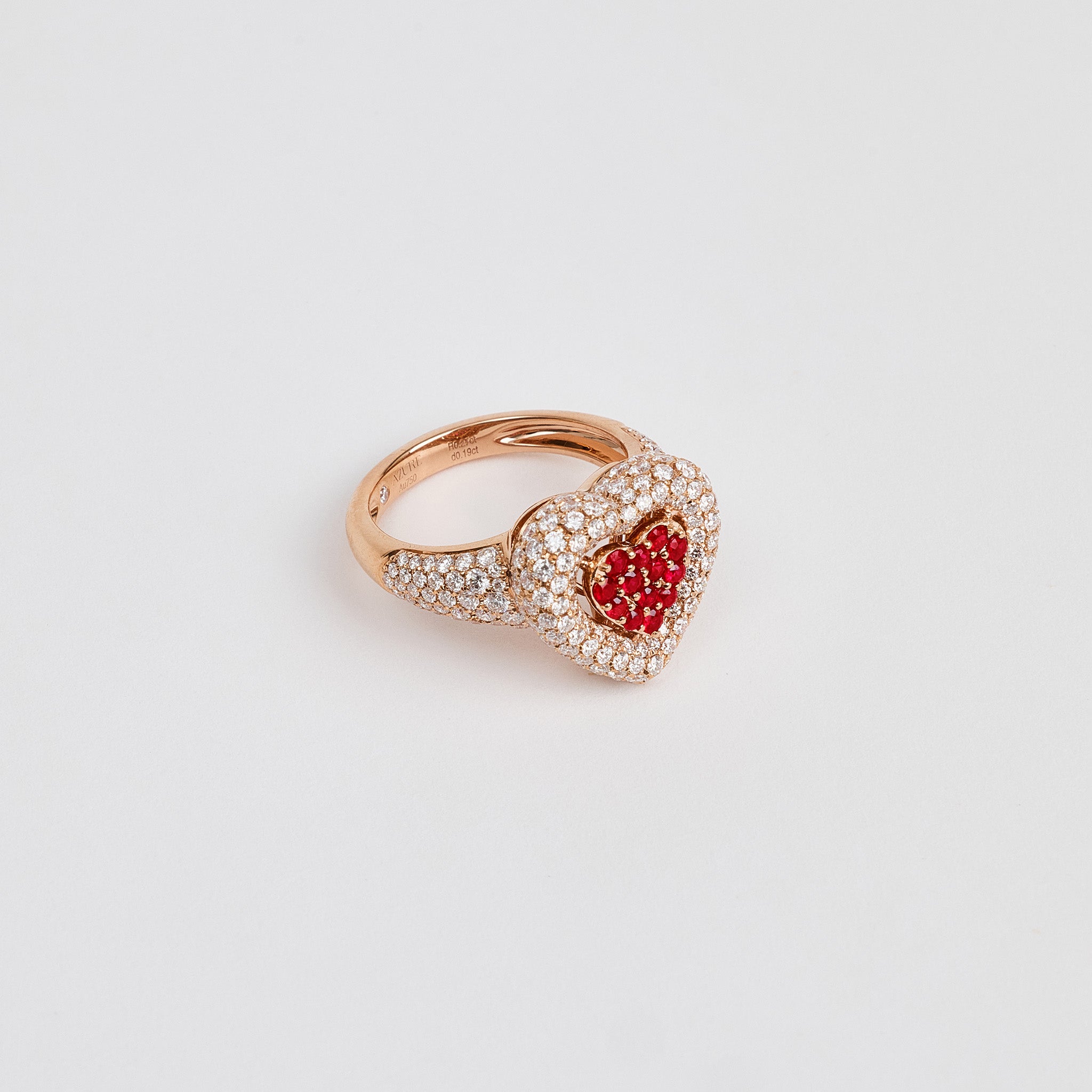 Heart Ruby Statement Ring