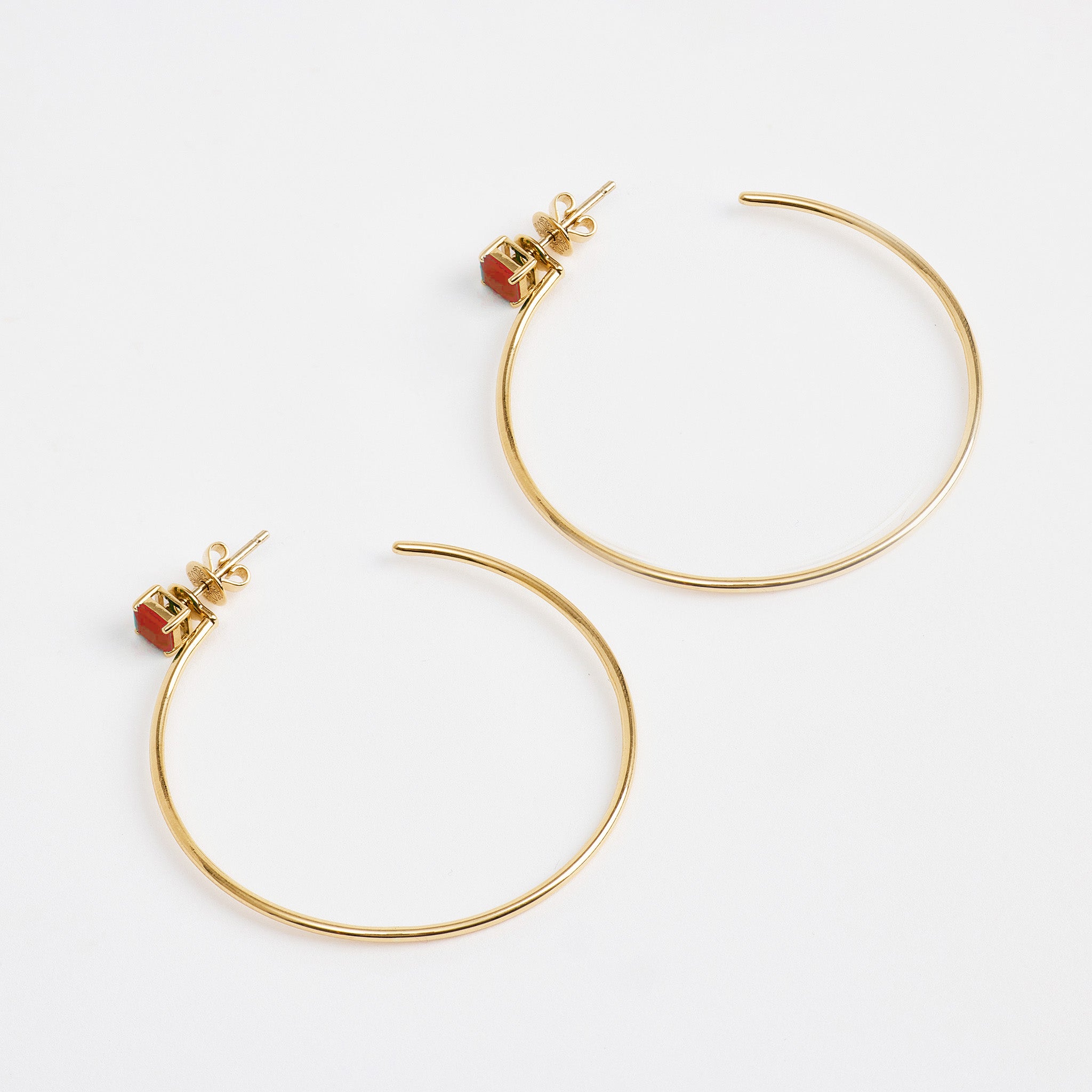 Emerald Breeze Hoops