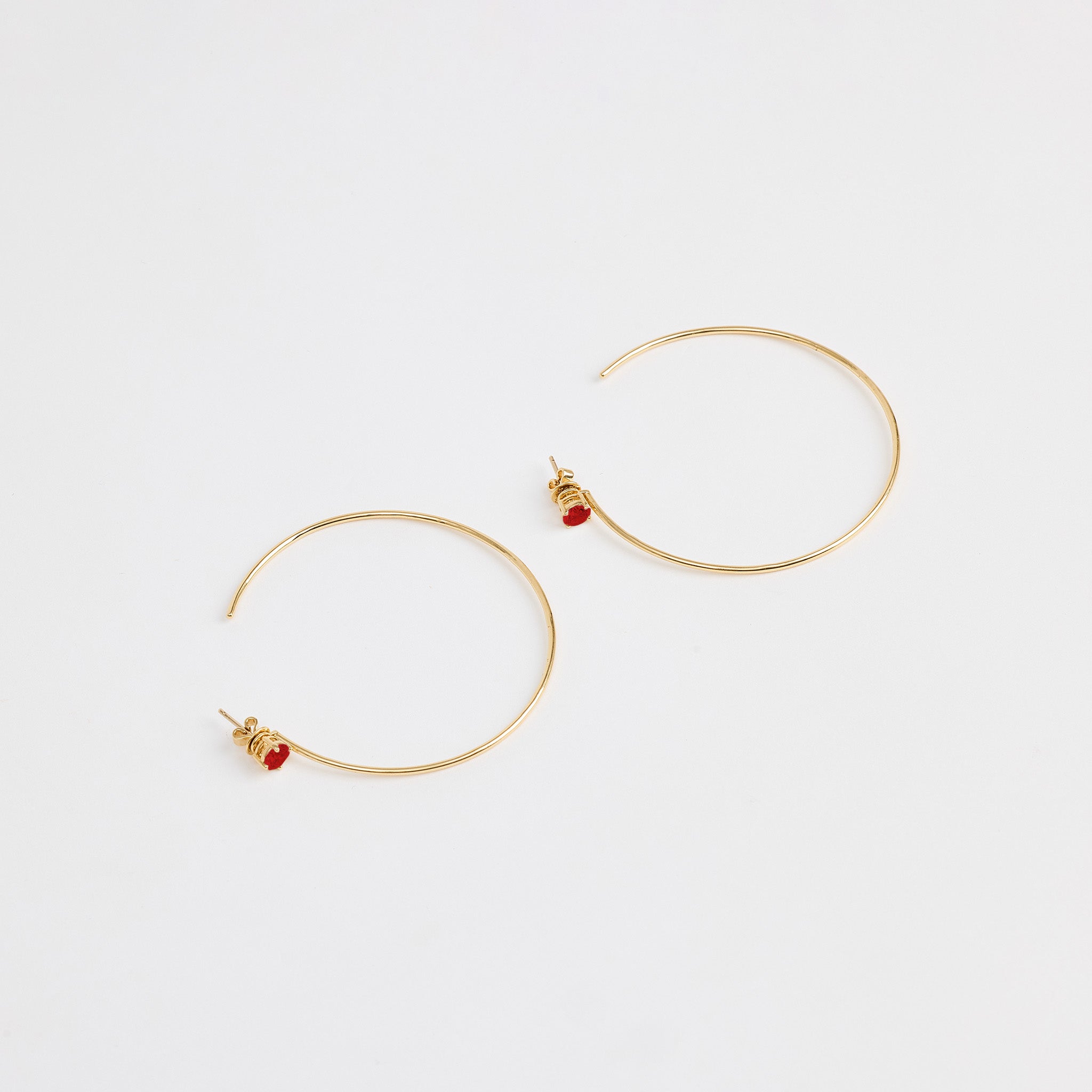 Azure Petite Hoops