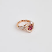 ruby heart shaped ring