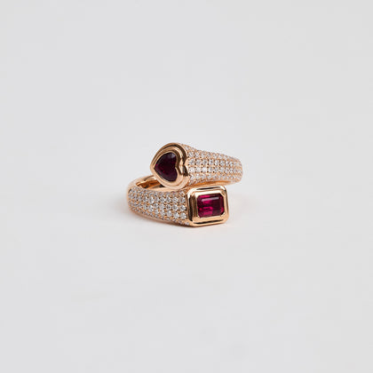 Ruby Duo Ring