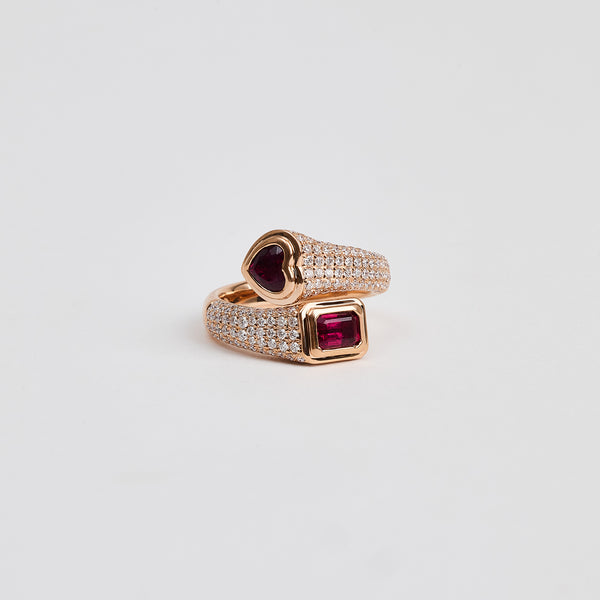 Ruby Duo Ring