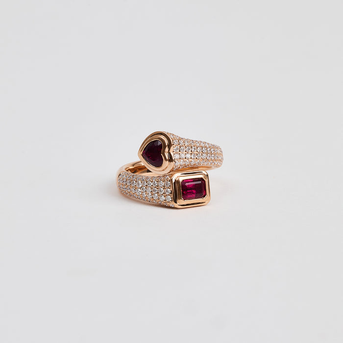 Ruby Duo Ring