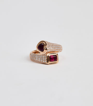 Ruby Duo Ring 2