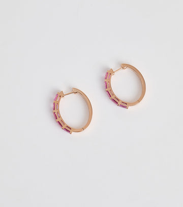 Pink Sapphire Earrings 3