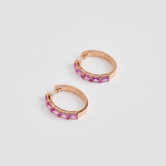 Pink Sapphire Earrings