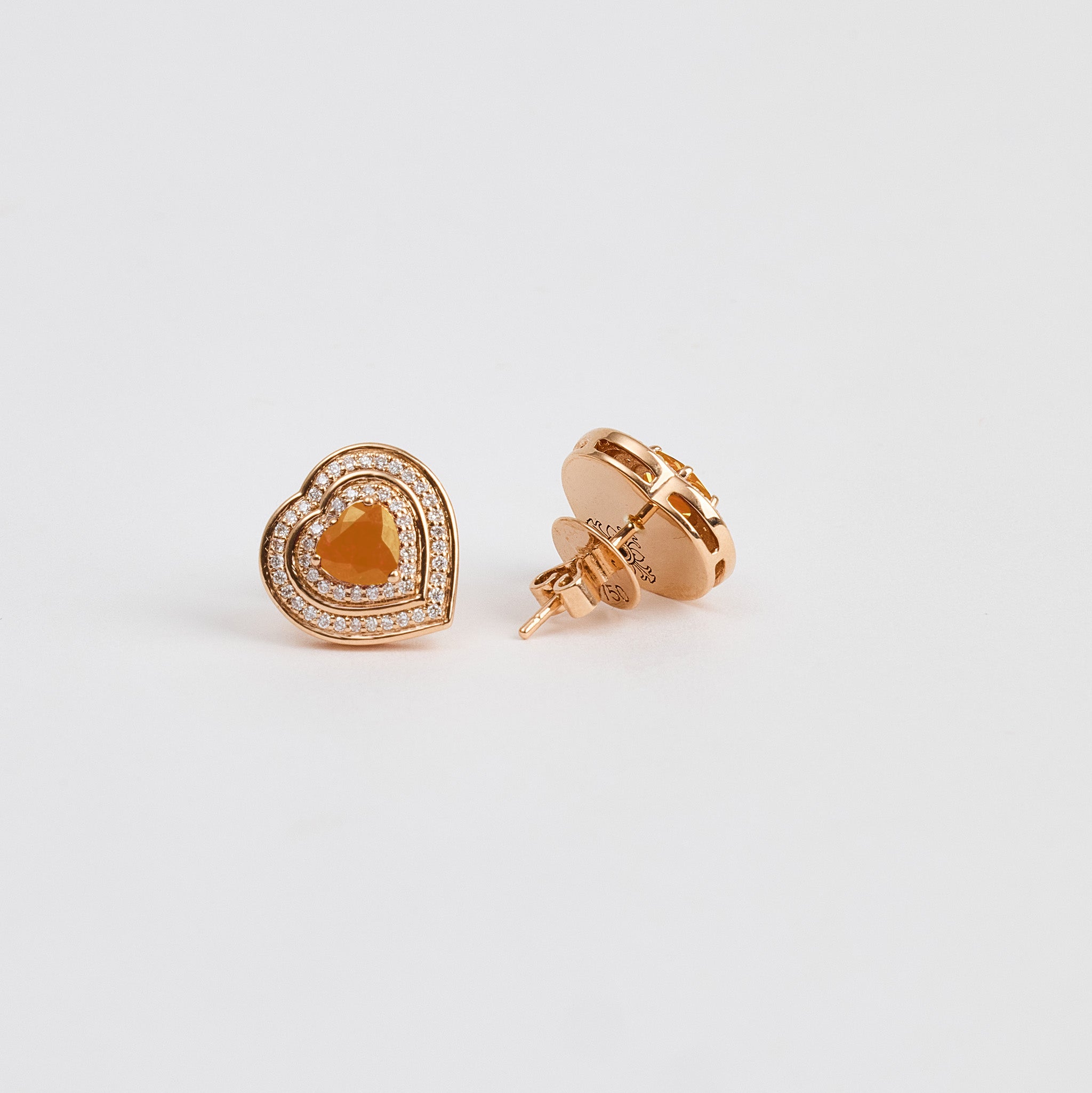 Ruby Petal Studs